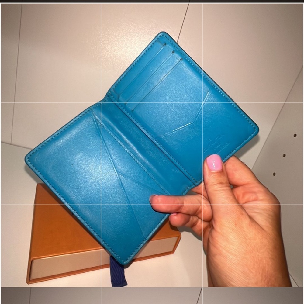 Louis Vuitton LV Monogram Pocket Organizer in Turquoise - Picture 3 of 5